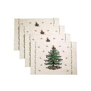 Spode Christmas Tree Placemats - Green and White